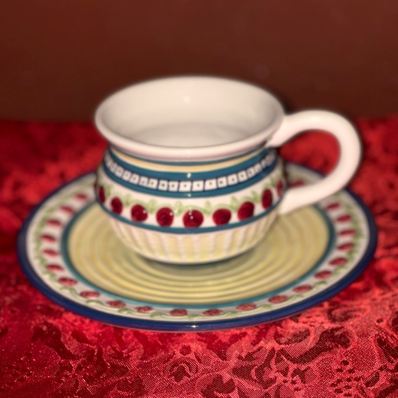 Cracker Barrel Kitchen Cracker Barrel Tea Cup And Saucer Poshmark